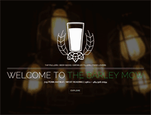 Tablet Screenshot of barleymowbeer.com